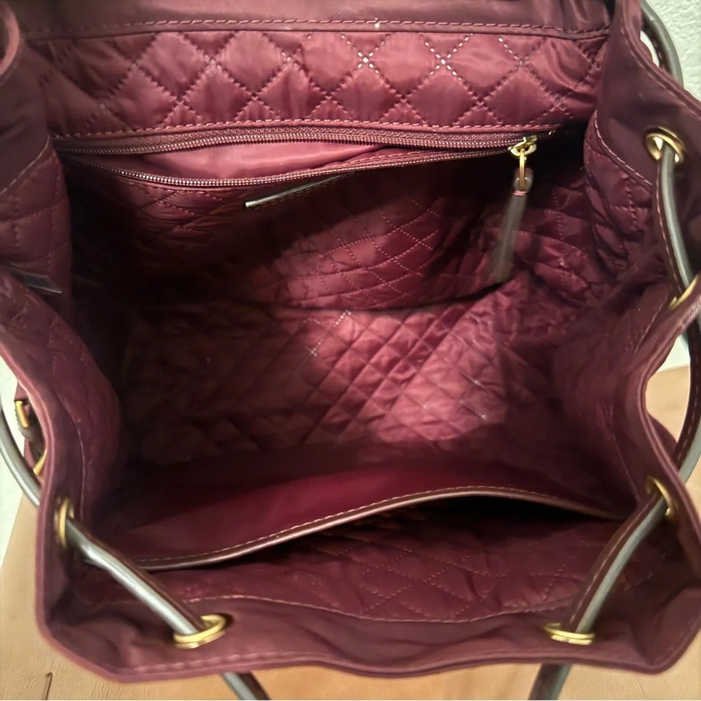 Tory Burch| EUC Burgundy and Pink Nylon Backpack - Picture 7 of 11